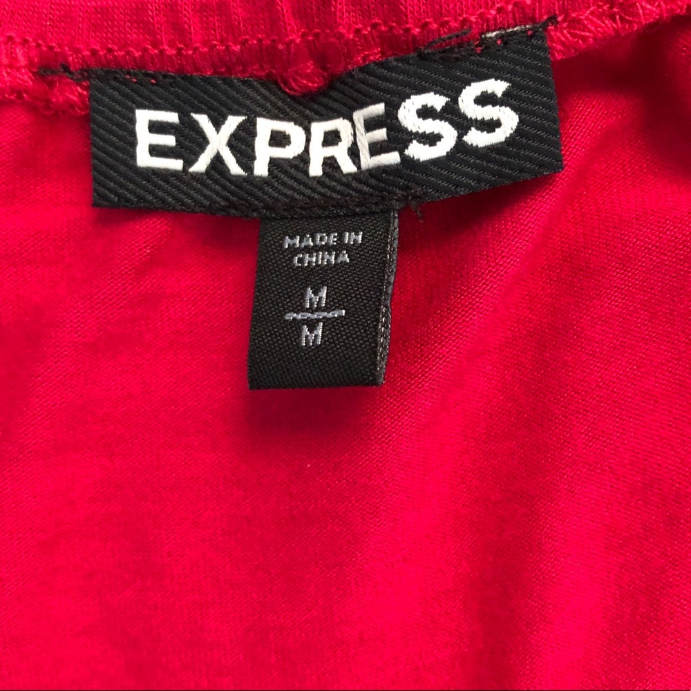 EXPRESS Pink Tank Spaghetti Rhinestone Adjustable - Picture 6 of 11